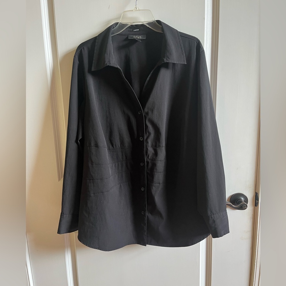 Style & Co. Black Blouse, Size 18W - Picture 2 of 7